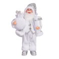 thumbnail image 2 of SUSUchens Muñeco de Papá Noel de Navidad de 12 pulgadas con decoración de peluche de pie sosteniendo regalos Figura de Papá Noel Suministros para fiestas de Navidad para el hogar Escritorio, 2 of 8