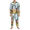 thumbnail image 3 of Disketp African Women Mens Pajama Set, Soft Warm Long Sleeve Sleepwear, Cozy Button-Down Pjs for Men-X-Large, 3 of 7