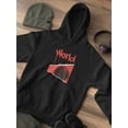 thumbnail image 3 of Abstract Red World Rave Style Hoodie Men -Image by Shutterstock, Male Small, 3 of 4