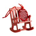 thumbnail image 2 of 1Pcs Christmas in Heaven Chair Ornament Mini Wooden Rocking Chair with Round Sign Christmas in Heaven Ornament Dollhouse Miniature Model Chairs for Home Decor Xmas Tree Decorations,Red, 2 of 7