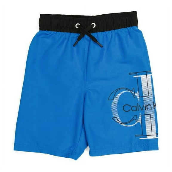 CALVIN KLEIN SWIMSUIT BOYS - NEON BLUE SZ MEDIUM 10 12 - BOARD SHORTS SWIM