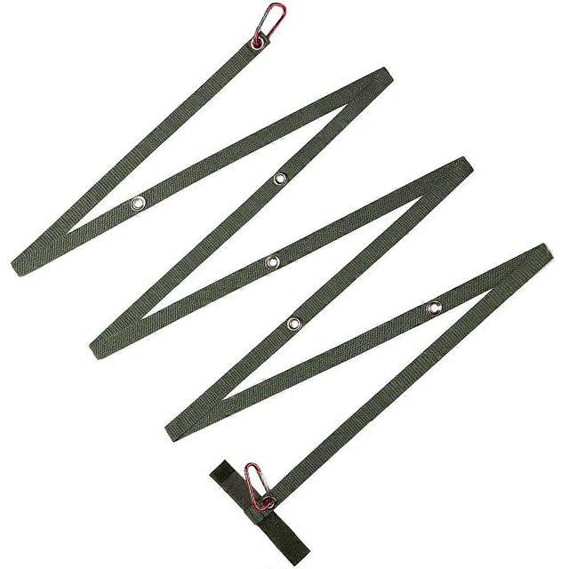 Portable Camping Lanyard for Clothes Made of Polyester Green Color Ideal for Outdoor Use 6.5 Feet