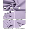 thumbnail image 3 of COOFANDY Men's Long Sleeve Casual Button Down Shirts Untucked Shirts for Men Regular Fit Dress Shirt, 3 of 10