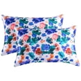 thumbnail image 1 of RV Juego de 2 fundas de almohada de satén, 100% microfibra suave Pillow Cove Rojo Verde, 1 of 5
