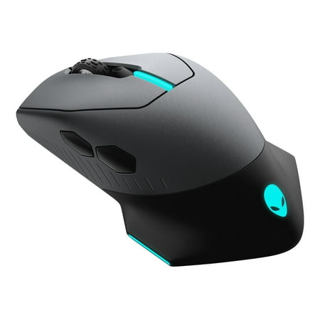 Alienware - AW610M-D Wired/Wireless Optical Gaming Mouse with RGB Lighting - Dark Side of the Moon