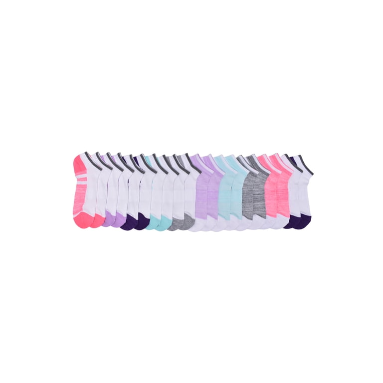 Athletic Works Girls Cushioned No-Show Socks 10-Pack photo 1