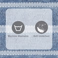 thumbnail image 4 of Better Homes & Gardens Atlas Stripe 2 Piece Bath Rug Set, Blue Silver, 17" x 24" & 20" x 30", 4 of 9