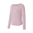thumbnail image 3 of Okbabeha Women Y2k Long Sleeve Top Slim Fitted Crop Top 2023 Fall Fashion Aesthetic Clothes Going Out Top for Teen Girl, 3 of 6