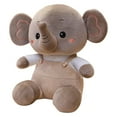 thumbnail image 3 of up to 60% off oefntac Elephant Doll Christmas Gifts 9 Inch Brown Little Elephant Stuffed Animal Plushie Toy Rompers Elephant Baby Throw Pillow Stuffed Toy Simulation Elephant Doll, 3 of 4