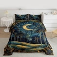thumbnail image 2 of Homewish Retro Plants Tree 3-Piece Full Size Comforter Sets For Teens Female Girls,Starry Sky Bedding Comforter Set,Bohemian Theme Lightweight Bedding Sets,Exotic Style Room Decor,Reversible, 2 of 8
