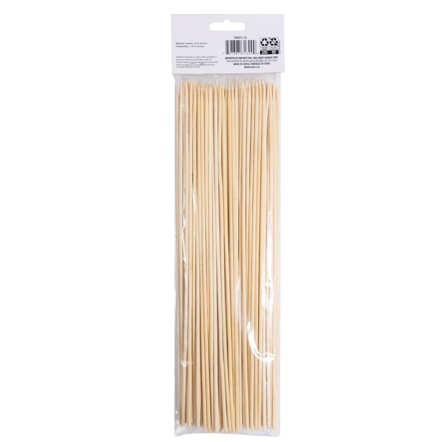 Brochettes en bambou, 11.81in, 100pcs Brochettes