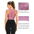 thumbnail image 5 of FANNYC Women Seamless Sports Bra Yoga Bra High Impact Fitness Activewear Racerback Running Crop Tops, 5 of 7