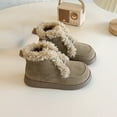 thumbnail image 2 of NOKIO Snow Sneakers for Girls, Suede Platform Sneakers Girls Warm Fur Lined Fashion Sneakers Slip-on Comfortable Winter Flat Shoes Girls Fashion Solid Color Short Boots Non Slip Breathable Women Boots, 2 of 4