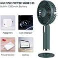 thumbnail image 5 of Mini Ventilador Portátil, Ventilador Recargable Usb De Mano, Ventilador De Escritorio Ajustable De Tres Velocidades Para Viajes En El Hogar Y La Oficina Monstrate EL017686-02, 5 of 5