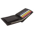 thumbnail image 6 of Marshal Soft Leather Kids Slim Thin Coin Pouch Bifold Wallet Brown, 6 of 7