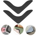 thumbnail image 1 of HEALEEP 8Pcs Fixed Rug Sticker for Tile Floor Black Foam Traceless Adhesive, 1 of 6