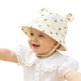 thumbnail image 2 of NIEWTR (UPF50+) Baby Toddler Sun Hat - Girls Bucket Hat Wide Brim Adjustable Summer Beach Hat for Kids Boys Girls 0-8 T(A-Light Yellow,3-12 Months), 2 of 6
