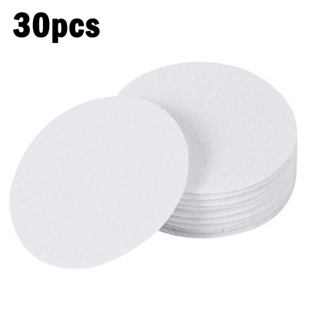 Alfombrilla antideslizante para piso, cinta adhesiva, alfombrilla, alfombrilla, pinza para alfombras, moneda, almohadilla redonda, cinta de montaje, blanco, 30 piezas AweSitey HA5373-05B