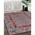 thumbnail image 3 of Ahgly Company Machine Washable Indoor Round Industrial Modern Dark Goldray Area Rugs, 6' Round, 3 of 7