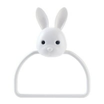 FELTECHELECTR 1Pcs Towel Rack Hand Towel Stand Hygienic Towel Holding for Homeowners White ABS