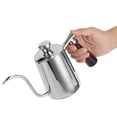 thumbnail image 3 of Drip Kettle Non-skid Handle Coffee Pot Silver Prevent Hot For Coffee Tea, 3 of 8