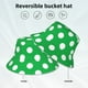 thumbnail image 2 of Fotbe Green And White Polka Dot Sombrero Tipo Pescador con Estampado – Sombrero de Sol de Algodón de Moda para Playa, Golf, Pesca, 2 of 6