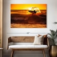 thumbnail image 3 of Elephant Stock Surfboard Addict Wall Art - Horizontal Canvas Wall Art - Living Room Wall Decor - Hobbies And Lifestyle Canvas - Orange And Brown Decor - 51" x 34", 3 of 8