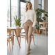 thumbnail image 5 of Leggins Cuero Afelpado Interior Strech Unitalla Legging Térmico de Talle Alto Malla Vinipiel Legins Mallon de Mujer, 5 of 7
