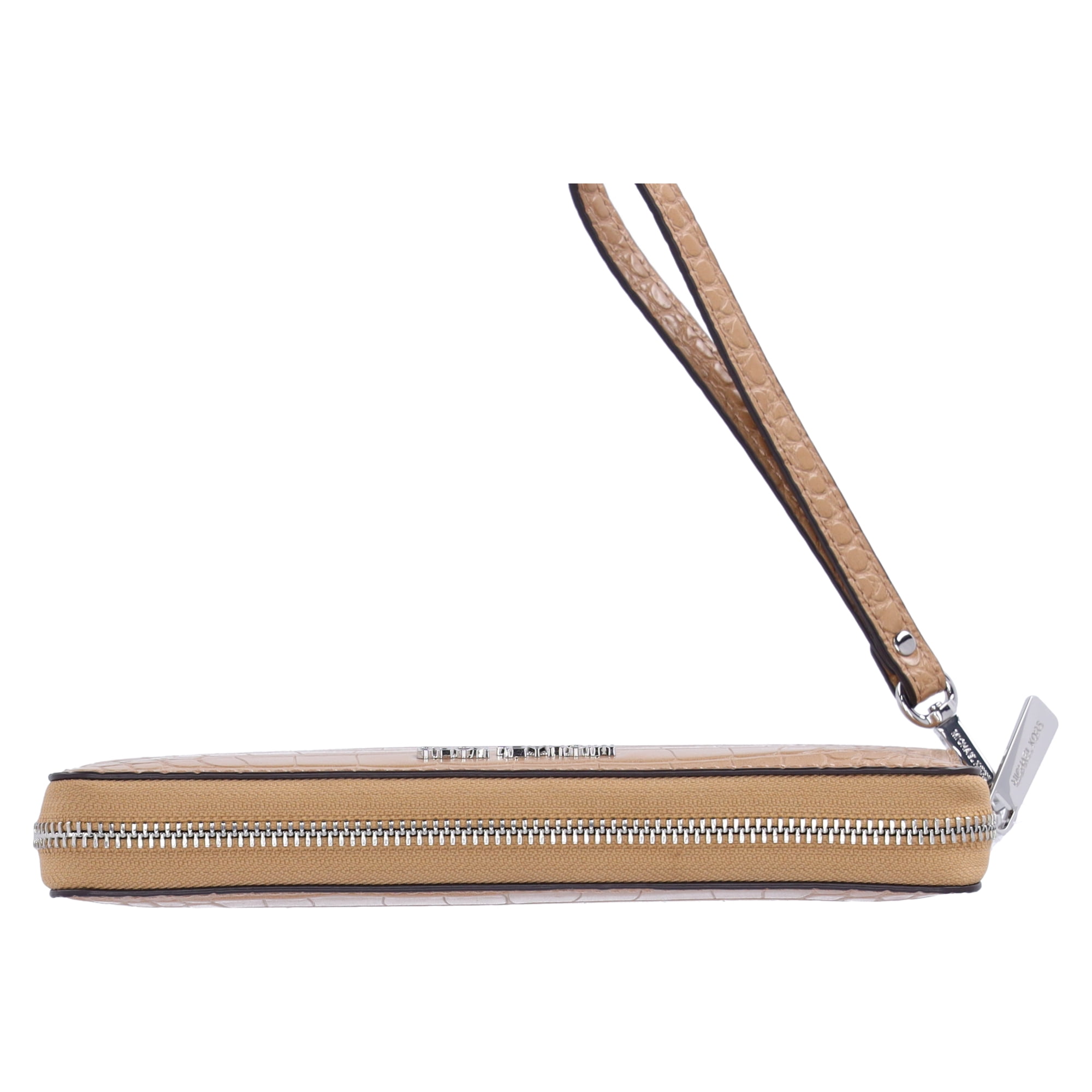 Michael Kors Jet Set Large Continental Wallet Wristlet Brown Mk