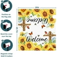 thumbnail image 6 of Summer Welcome Mailbox Covers Magnetic Sunflower Mailbox Covers Magnetic Standard Size 25.5" X 21" Flower Mailbox Wraps Post Letter Box Cover Decor for Outside Garden Yard Home Outdoor Decoration, 6 of 6
