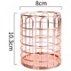 thumbnail image 3 of Soporte de lápiz, maceta de pluma de hierro redonda de oro rosa, soporte de cepillo de maquillaje, maceta de metal adecuada para el consumo de la oficina y el hogar oso de fresa  Hogar, 3 of 6