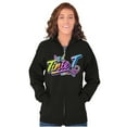 thumbnail image 3 of XOMG POP Tinie T Musical Beat Women Plus Size Zipper Hoodie Brisco Brands 2X, 3 of 5