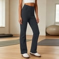 thumbnail image 2 of Cmfcve Womens Work Office Pants Business Casual High Waist Dress Pants Stretchy Lounge Wide Leg Trousers, 2 of 8