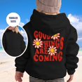 thumbnail image 2 of Cute Hoodies For Teen Girls Girl's Hoodie Long Sleeve Soft Sweatshirt Graphic Hoody Kids Cute Pullovers Top Clothes For Girls Going Out Tops (f-Black,140 9-10 Years), 2 of 5
