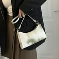 thumbnail image 4 of FeiraDeVaidade New Fashion Smudged Gradient Color Underarm Small Square Bag Texture Hand-Held Shoulder Bag, 4 of 6