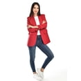 thumbnail image 4 of Blazer manga 3/4 Roman Fashion /Juvenil, 12255 (Rojo) rojo M, 4 of 6