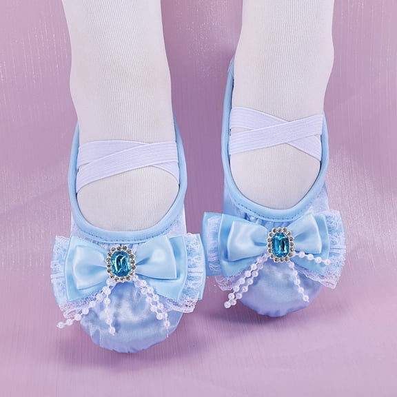 LvhaoGJOB Girls' Ballet Flats - Soft Flexible Sole, Elegant Design & Flexible Flat Sole