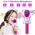 thumbnail image 2 of Paquete de 2 micrófonos de Karaoke para niños, micrófono inalámbrico Bluetooth para Karaoke, máquina de altavoz con micrófono portátil para cantar, 2 of 5