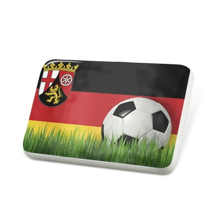 Porcelein Pin Soccer Team Flag Rheinland-Pfalz region Germany Lapel Badge – NEONBLOND