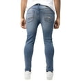 thumbnail image 2 of CULTURA AZURE Mens Slim Fit Denim Jeans, Medium Blue, 34X30, 2 of 6