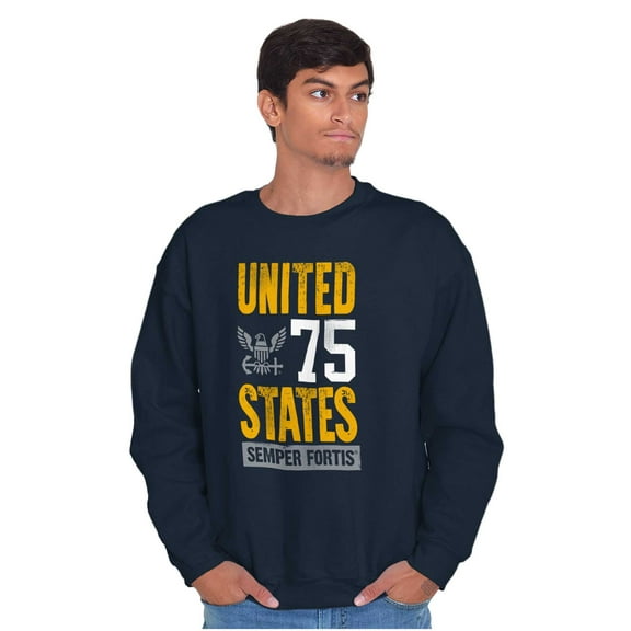 United State Navy Logo Semper Fortis Unisex Plus Size Sweatshirt Brisco Brands 2X