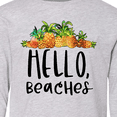 thumbnail image 4 of Inktastic Hello, Beaches Group of Pineapples Long Sleeve Youth T-Shirt, 4 of 5