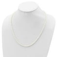 thumbnail image 2 of Sterling Silver Rhodium 4-5mm White Freshwater Cultured Pearl Necklace, 2 of 4