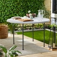 thumbnail image 6 of Open Box Plastic Development Group 4 Ft Round Fold In Half Banquet Table, White, 6 of 11