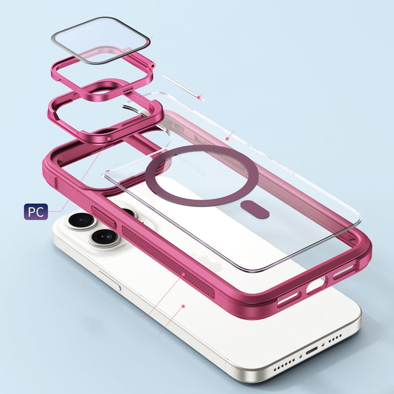 for iPhone 15 Pro Max Magnetic Case, [Compatible with MagSafe