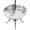 Black, variant on Round Outdoor Tablecloth with Umbrella Hole and Zipper, Beige Black Branches Tablecloth with Elastic Waterproof, Botanical Dead Tree Birds Patio Table Covers for 45" - 54" Picnic Pool Tables