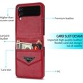 thumbnail image 2 of for Samsung Galaxy Z Flip 4 5G Women Wallet Case with Card Holder, Premium PU Leather Detachable Adjustable Cross-Body Strap Phone Case Cover for Samsung Galaxy Z Flip 4 CT Red, 2 of 16