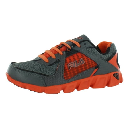 Fila Ultraloop 2 Running Kid s Shoes Size 12.5  Color: Castlerock/Vibrant Orange