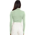 thumbnail image 3 of GHSDFBB Chandails à Col Roulé Simulé pour Femmes Manches Longues Mode Automne Basique Ajusté sous-Vêtements Thermiques Doux, 3 of 4
