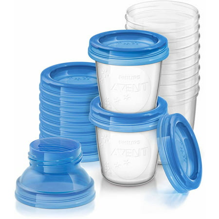 Philips Avent 6-Ounce Breast Milk Storage Starter Set, BPA-Free, 10-Pack,